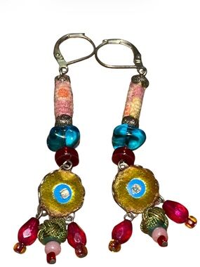Ayala Bar Boho Multicolor Dangle Earrings